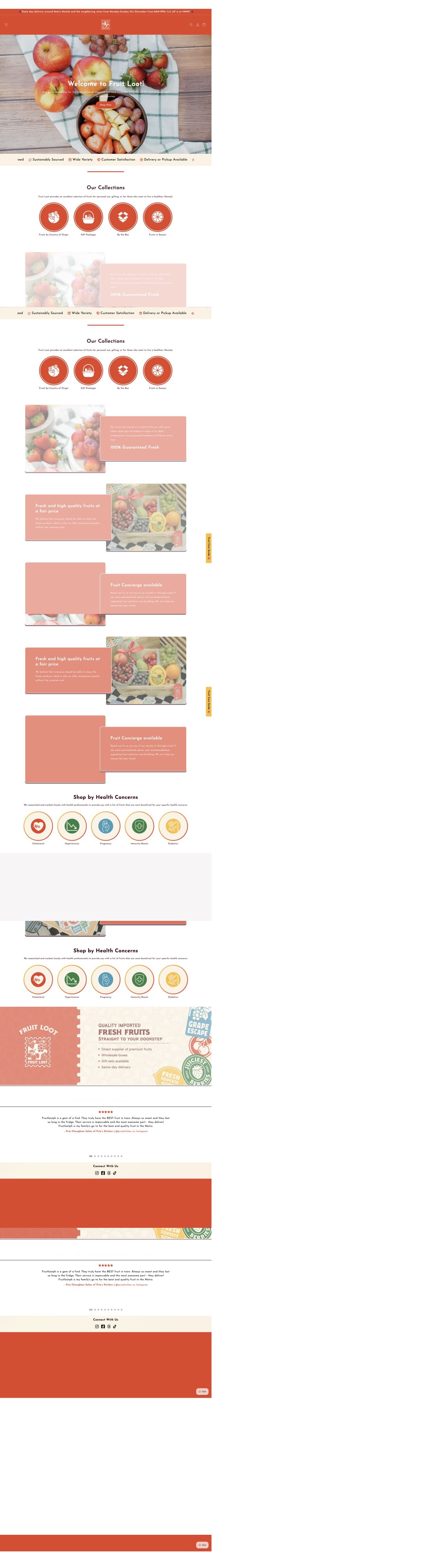 Fruit Loot PH desktop full-page view